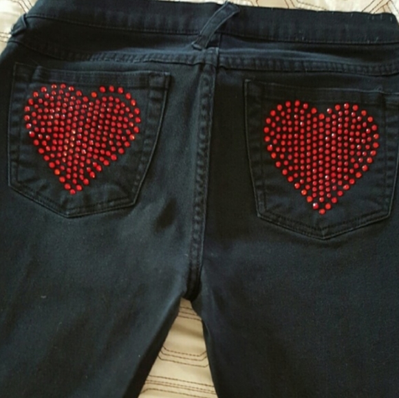 Susie Rose Denim - ❤ Rhinestone Heart Jeans❤